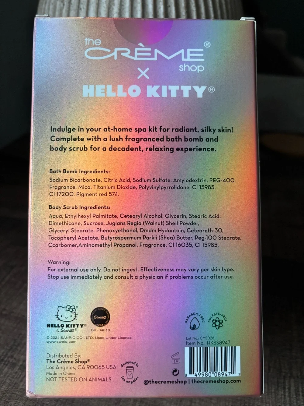 Crème Shop x Hello Kitty Silky Skin Spa Set